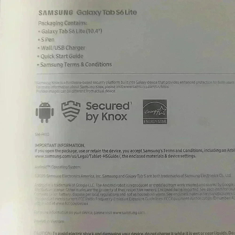 Samsung Tab S6 Lite - Black